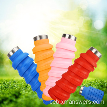 Custom Eco-friendly silicone folding water cup para sa pagbiyahe